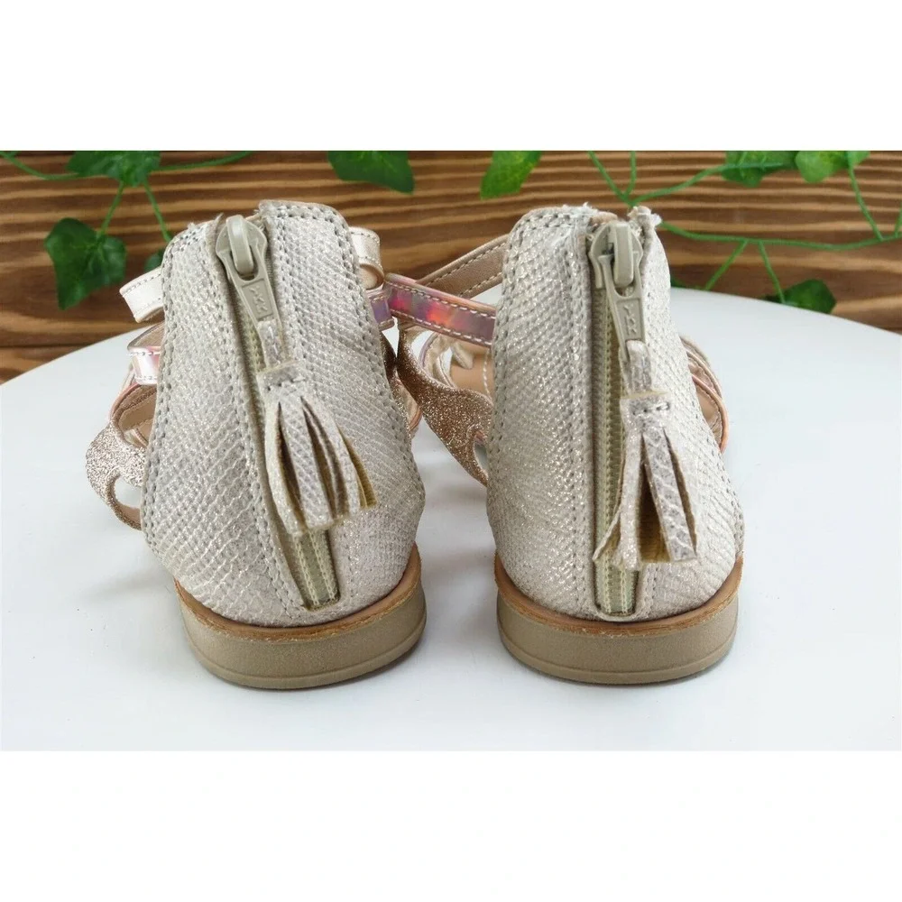 Arizona Girls‎ Youth Size 2 M Beige Gladiator Sandals Synthetic Casual Shoes